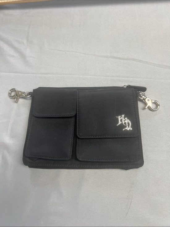 Harley-Davidson Handbags - Harley-Davidson Black Crossbody Pouch with Silver Hardware